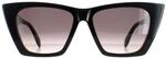 Alexander McQueen Cat Eye Damen Schwarz Grau AM0299S