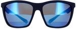 Polaroid Rectangle Mens Blue Grey Blue Mirror Polarized Sonnenbrillen