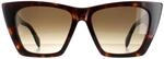 Alexander McQueen Cat Eye Womens Dark Havana Braun Gradient AM0299S