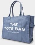 The Large Tote Bag in blauem Canvas