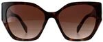 Prada Square Damen Havanna Braun Farbverlauf PR19ZS