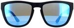 Tommy Hilfiger Square Mens Matte Blue Blue Mirror Sonnenbrillen