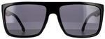 Carrera Rectangle Mens Schwarz Grau Sonnenbrille