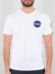 Herren Alpha Industries Space Shuttle T-Shirt in Wei&szlig;
