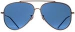Ray-Ban Aviator Unisex Rose Gold Blau RB0101S Aviator R&uuml;cken