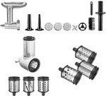 KitchenAid Vorteilsset Metallfleischwolf+ Gem&uuml;seschneider+ Zusatztrommeln