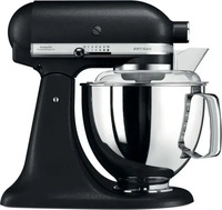 KitchenAid 4,8 L 5KSM175 Artisan K&uuml;chenmaschine Gusseisen Schwarz
