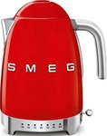 Smeg 50's Wasserkocher mit regelbarer Temperatureinstellung 1,7 L Rot