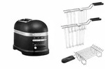 KitchenAid Paket 2, 2-Scheiben Toaster Artisan 5KMT2204 - Gusseisen Schwarz