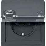 Gira SCHUKO-Steckdose KD Gira TX_44 Anthrazit +BSF Schloss sort. 446767
