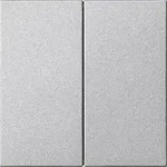 Gira S3000 Bedienaufsatz 2-fach System 55 Aluminium 536226