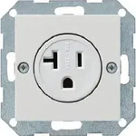 Gira Steckdose amerikanisch NEMA System 55 reinweiss gl&auml;nzend 048703