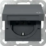 Gira SCHUKO-Steckdose KD + SH System 55 Anthrazit 441428