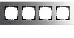 Gira 4-fach Abdeckrahmen Esprit Edelstahl 0214219