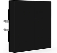 MDT BE-TAL55B206.01, MDT KNX Taster Light 55 Basic 2-fach, Schwarz matt, Neutral