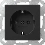 Gira SCHUKO-Steckdose ohne Krallen System 55 Schwarz matt 4466005