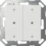 Gira KNX Taster Wippe 2-fach Pfeile System 55 Reinwei&szlig; 517427