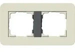 Gira Abdeckrahmen 2-fach E3 Sand/Anthrazit 0212427