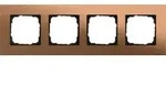 Gira Abdeckrahmen 4-fach Gira Esprit Bronze 021438