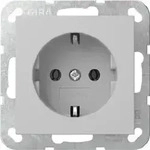Gira SCHUKO-Steckdose ohne Krallen System 55 Grau matt 4466015
