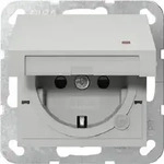 Gira SCHUKO-Steckdose KD Kontroll+SH System 55 Grau matt 4552015