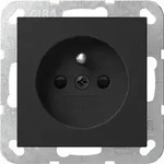 Gira Steckdose Erdstift + SH System 55 Schwarz matt 4485005
