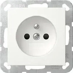 Gira Steckdose Erdstift + SH System 55 Reinwei&szlig; 448503