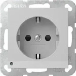 Gira Schuko-Steckdose mit LED Orient. System 55 Grau matt 4170015