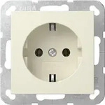 Gira SCHUKO-Steckdose ohne Krallen System 55 Cremewei&szlig; 446601