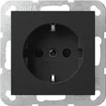 Gira SCHUKO-Steckdose SH SRK System 55 Schwarz matt 4183005