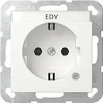 Gira SCHUKO Kontroll + BSF System 55 Reinwei&szlig; 445203