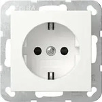 Gira SCHUKO-Steckdose SH SRK System 55 Reinwei&szlig; seidenmatt 418327