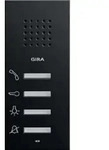 Gira Wohnungsstation AP System 55 Schwarz matt 1250005