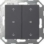 Gira KNX Taster Wippe 2-fach Pfeile System 55 Anthrazit 517428