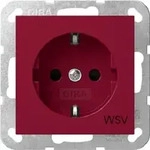 Gira SCHUKO-Steckdose SH WSV System 55 Rot 4453108