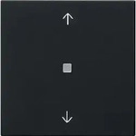 Gira KNX RF Bedienaufsatz 1-fach Pfeile System 55 Schwarz matt 5105005