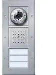 Gira T&uuml;rstation 2-/3-fach AP TX_44 alu f&uuml;r Kamera Lautsprecher 127065