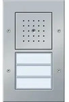 Gira T&uuml;rstation Aufputz 3fach Aluminium 126765