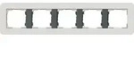 Gira Abdeckrahmen 5-fach E3 Hellgrau/Anthrazit 0215421