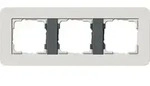 Gira Abdeckrahmen 3-fach E3 Hellgrau/Anthrazit 0213421