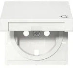 Gira Abdeckung SCHUKO-Steckdose KD + SH Reinwei&szlig; 494203