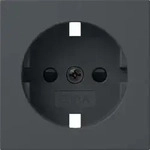 Gira Abdeckung SCHUKO-Steckdose SH System 55 Anthrazit 492128