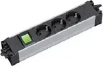 Bachmann Steckdosenleiste STEP ALU 3XCEE7/3 1XSCHALTERGST18I3 KS 906.18801