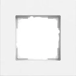 Gira Abdeckrahmen 1-fach Gira Esprit Aluminium Reinwei&szlig; matt lackiert 0211407
