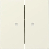 GIRA 363101, Gira Wippe 2-fach Kontrollfenster System 55 Cremewei&szlig; 363101