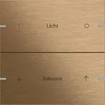 Gira Wippenset 2fach individuell f&uuml;r Tastsensor4 TS4 Bronze 503238