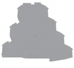 WAGO Abschlussplatte 4SK-2L, grau 2002-4191