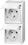 Busch-Jaeger SCHUKO-Zweifachsteckdose 20-02 EW-54