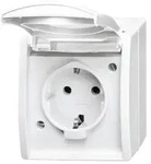 Busch-Jaeger Schuko-Steckdose mit Klappdeckel 20 EW-54