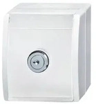 Busch-Jaeger SCHUKO-Steckdose al/ws mit Schloss 20 EWSL-54